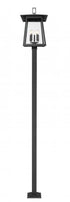 Z-Lite Rainer 5 Light Outdoor Post Mounted Fixture in Black Finish Model: 5015PHXLS-536P-BK