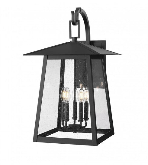 Z-Lite Rainer 5 Light Outdoor Wall Light in Black Finish Model: 5015XL-BK