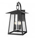 Z-Lite Rainer 5 Light Outdoor Wall Light in Black Finish Model: 5015XL-BK