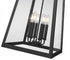 Z-Lite Rainer 6 Light Outdoor Chain Mount Ceiling Fixture in Black Finish Model: 5015CHXXL-BK