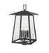Z-Lite Rainer 6 Light Outdoor Post Mount Fixture in Black Finish Model: 5015PHXXLS-BK