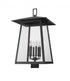 Z-Lite Rainer 6 Light Outdoor Post Mount Fixture in Black Finish Model: 5015PHXXLS-BK