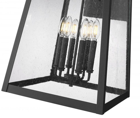 Z-Lite Rainer 6 Light Outdoor Wall Light in Black Finish Model: 5015XXL-BK