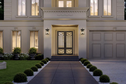 Z-Lite Rainer 6 Light Outdoor Wall Light in Black Finish Model: 5015XXL-BK
