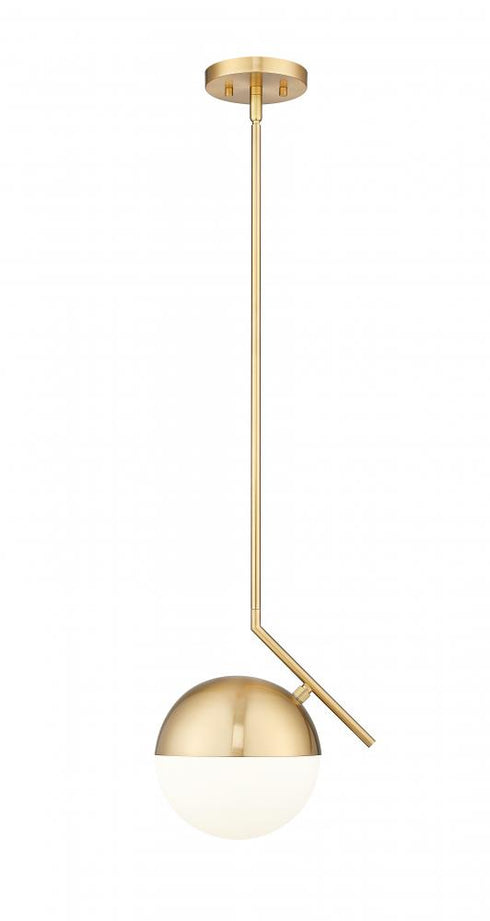 Z-Lite Realm Sphere 1 Light Pendant in Brushed Nickel Finish Model: 7517P11-BN