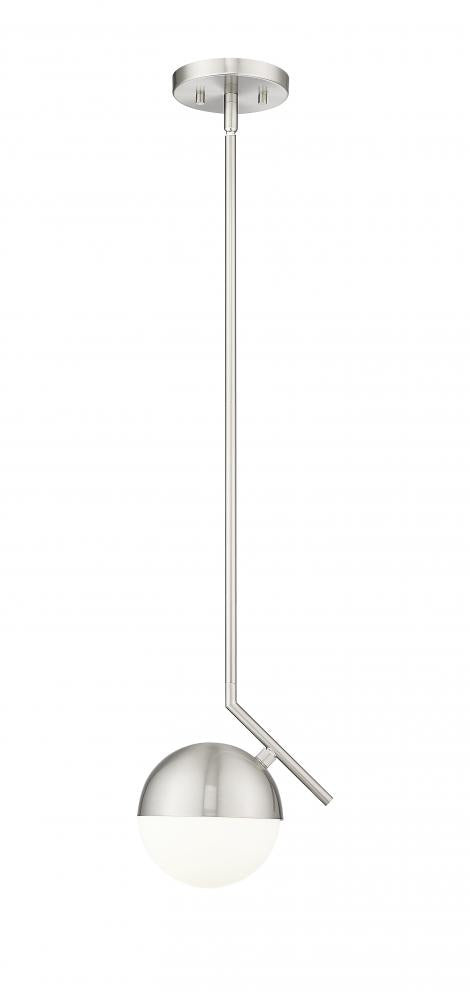 Z-Lite Realm Sphere 1 Light Pendant in Brushed Nickel Finish Model: 7517P7-BN