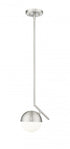 Z-Lite Realm Sphere 1 Light Pendant in Brushed Nickel Finish Model: 7517P7-BN
