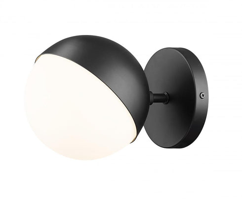 Z-Lite Realm Sphere 1 Light Wall Sconce in Brushed Nickel Finish Model: 7517-1S-BN