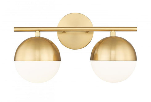 Z-Lite Realm Sphere 2 Light Vanity in Brushed Nickel Finish Model: 7517-2V-BN
