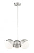Z-Lite Realm Sphere 3 Light Chandelier in Brushed Nickel Finish Model: 7517-3BN