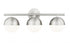 Z-Lite Realm Sphere 3 Light Vanity in Brushed Nickel Finish Model: 7517-3V-BN