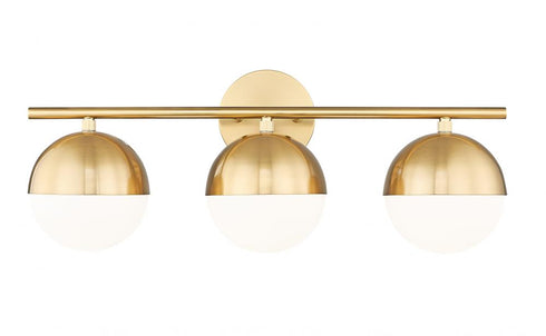 Z-Lite Realm Sphere 3 Light Vanity in Brushed Nickel Finish Model: 7517-3V-BN