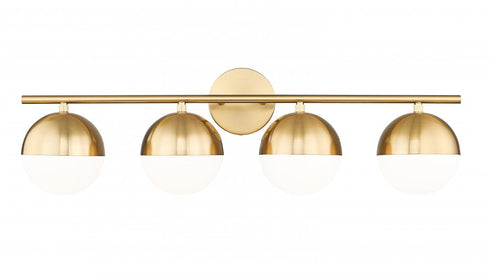 Z-Lite Realm Sphere 4 Light Vanity in Brushed Nickel Finish Model: 7517-4V-BN