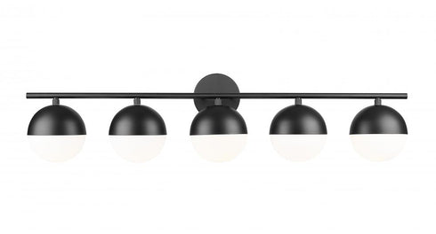 Z-Lite Realm Sphere 5 Light Vanity in Brushed Nickel Finish Model: 7517-5V-BN