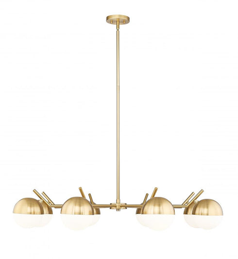 Z-Lite Realm Sphere 8 Light Chandelier in Brushed Nickel Finish Model: 7517-8BN