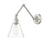 Z-Lite Regent 1 Light Wall Sconce in Brushed Nickel Finish Model: 347S-BN