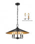 Z-Lite Rialto 5 Light Pendant in Matte Black Finish Model: 1953-22MB