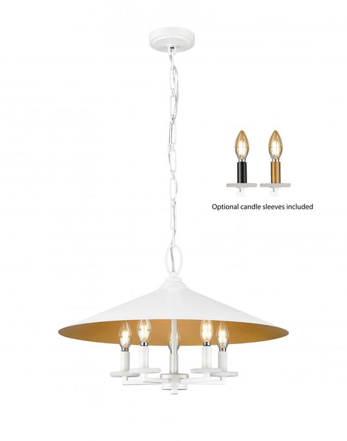 Z-Lite Rialto 5 Light Pendant in Matte Black Finish Model: 1953-22MB