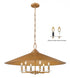 Z-Lite Rialto 6 Light Pendant in Matte Black Finish Model: 1953-32MB
