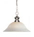 Z-Lite Riviera 1 Light Pendant in Brushed Nickel Finish Model: 100701BN-WM16
