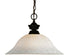 Z-Lite Riviera 1 Light Pendant in Brushed Nickel Finish Model: 100701BN-WM16