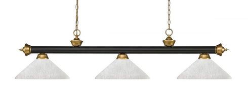 Z-Lite Riviera 3 Light Billiard in Bronze Finish Model: 200-3BRZ-AGM14