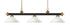 Z-Lite Riviera 3 Light Billiard in Bronze Finish Model: 200-3BRZ-AGM14