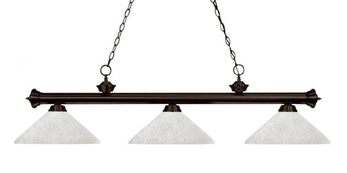 Z-Lite Riviera 3 Light Billiard in Bronze Finish Model: 200-3BRZ-AGM14