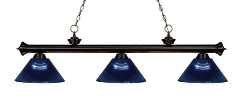 Z-Lite Riviera 3 Light Billiard in Bronze Finish Model: 200-3BRZ-ARDB
