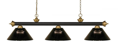 Z-Lite Riviera 3 Light Billiard in Bronze Finish Model: 200-3BRZ-ARDB