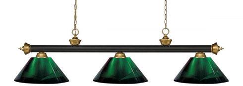 Z-Lite Riviera 3 Light Billiard in Bronze Finish Model: 200-3BRZ-ARDB