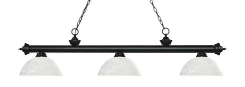 Z-Lite Riviera 3 Light Billiard in Bronze Finish Model: 200-3BRZ-DGM14
