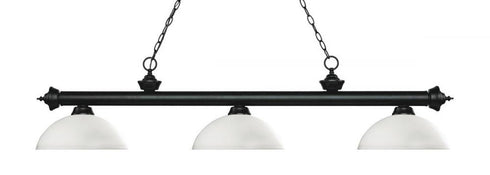 Z-Lite Riviera 3 Light Billiard in Bronze Finish Model: 200-3BRZ-DGM14