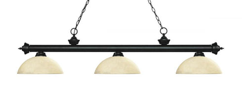 Z-Lite Riviera 3 Light Billiard in Bronze Finish Model: 200-3BRZ-DGM14