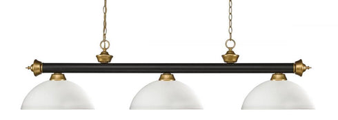 Z-Lite Riviera 3 Light Billiard in Bronze Finish Model: 200-3BRZ-DGM14