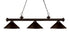 Z-Lite Riviera 3 Light Billiard in Bronze Finish Model: 200-3BRZ-MBRZ