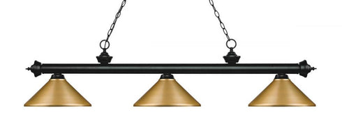 Z-Lite Riviera 3 Light Billiard in Bronze Finish Model: 200-3BRZ-MBRZ