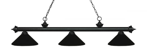 Z-Lite Riviera 3 Light Billiard in Bronze Finish Model: 200-3BRZ-MBRZ