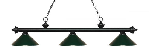 Z-Lite Riviera 3 Light Billiard in Bronze Finish Model: 200-3BRZ-MBRZ