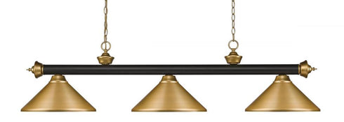 Z-Lite Riviera 3 Light Billiard in Bronze Finish Model: 200-3BRZ-MBRZ