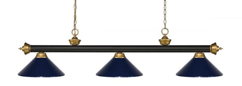 Z-Lite Riviera 3 Light Billiard in Bronze Finish Model: 200-3BRZ-MBRZ