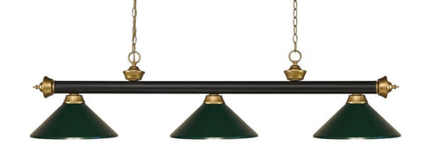 Z-Lite Riviera 3 Light Billiard in Bronze Finish Model: 200-3BRZ-MBRZ