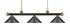 Z-Lite Riviera 3 Light Billiard in Bronze Finish Model: 200-3BRZ-MBRZ