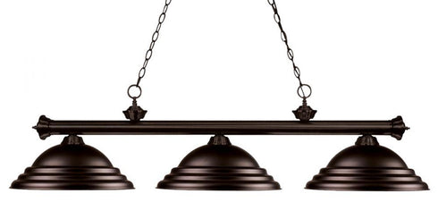 Z-Lite Riviera 3 Light Billiard in Bronze Finish Model: 200-3BRZ-SBRZ