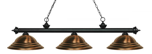 Z-Lite Riviera 3 Light Billiard in Bronze Finish Model: 200-3BRZ-SBRZ