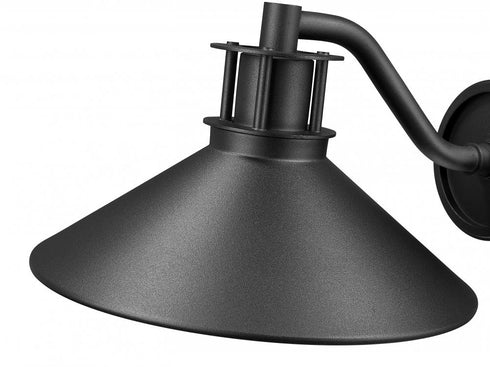 Z-Lite RLM 1 Light Outdoor Wall Light in Sand Black Finish Model: 5022M-BK