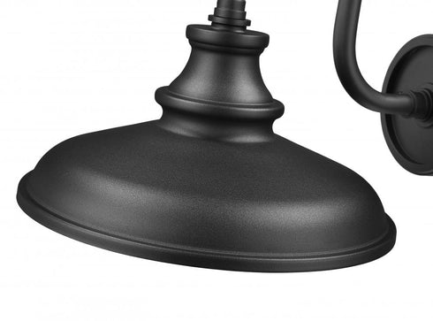 Z-Lite RLM 1 Light Outdoor Wall Light in Sand Black Finish Model: 5023M-BK