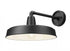 Z-Lite RLM 1 Light Outdoor Wall Light in Sand Black Finish Model: 5025B-BK