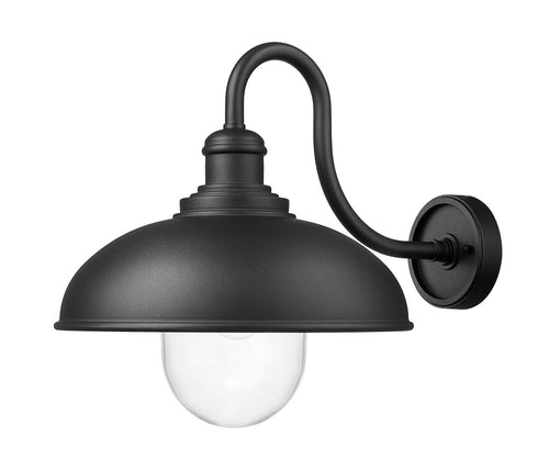 Z-Lite RLM 1 Light Outdoor Wall Light in Sand Black Finish Model: 5026B-BK