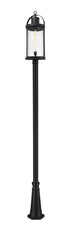 Z-Lite Roundhouse 1 Light Outdoor Post Mounted Fixture in Black Finish Model: 569PHXL-519P-BK